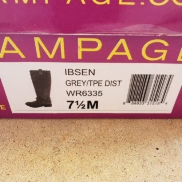 NWOT Rampage Grey/Taupe Distressed Boots. - Picture 6 of 6